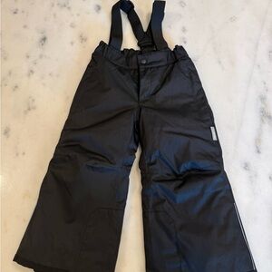 Children's Black Insulated Overalls